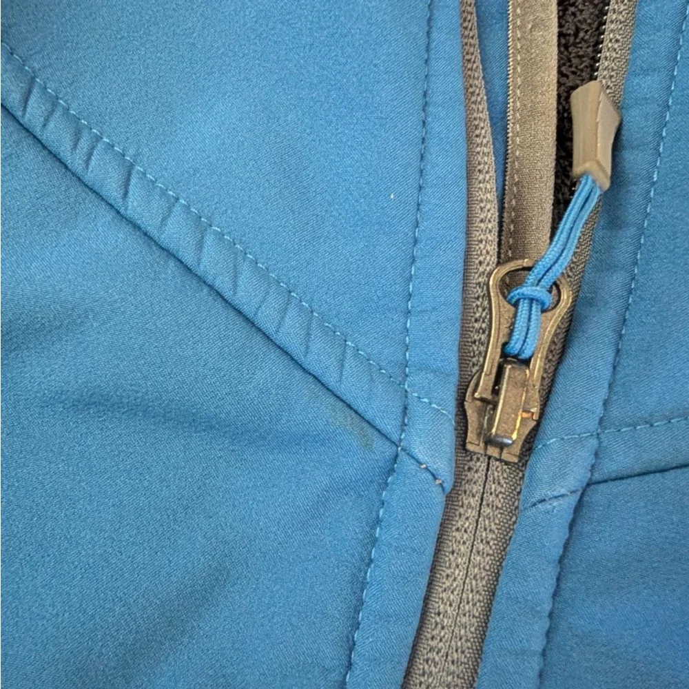 The North Face APEX Chromium Thermal Lined Fleece Blue Gray Jacket - Small